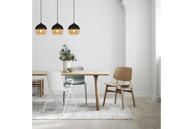 Lysekrone Jebax Tre Svart / Honning - Gull/Svart - Belysning - Innendørsbelysning & Lamper - Taklampe - Pendellamper & Hengelamper