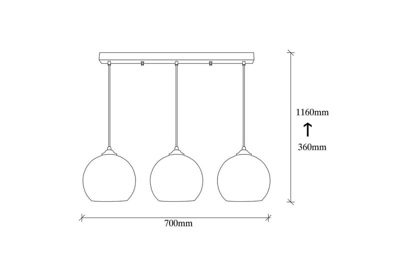 Lysekrone Jebax Tre Svart / Honning - Gull/Svart - Belysning - Innendørsbelysning & Lamper - Taklampe - Pendellamper & Hengelamper