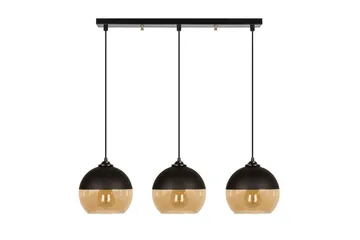 Lysekrone Jebax Tre Svart / Honning - Gull/Svart - Belysning - Innendørsbelysning & Lamper - Taklampe - Pendellamper & Hengelamper
