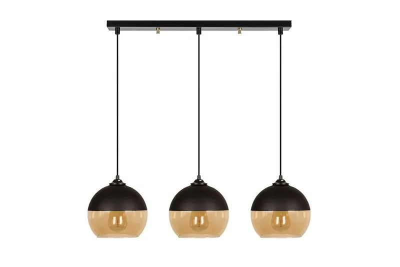 Lysekrone Jebax Tre Svart / Honning - Gull/Svart - Belysning - Innendørsbelysning & Lamper - Taklampe - Pendellamper & Hengelamper