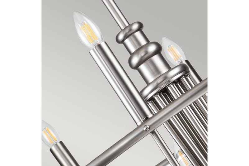 Lysekrone Kichler Capitol Hill 882x779 mm, Børstet nikkel - 882x779 mm, Børstet nikkel - Belysning - Innendørsbelysning & Lamper - Taklampe - Krystallkrone & takkrone