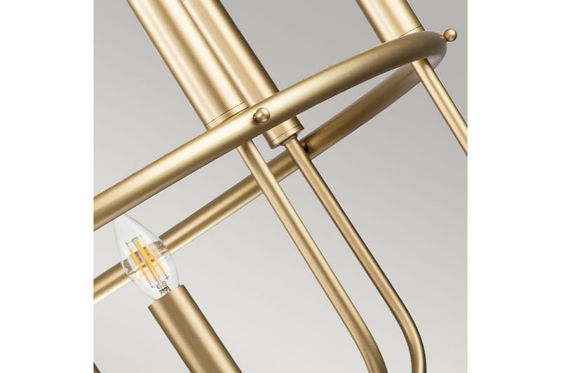 Lysekrone Kichler Capitol Hill 882x779 mm, Malt Naturlig Messing - 882x779 mm, Malt Naturlig Messing - Belysning - Innendørsbelysning & Lamper - Taklampe - Krystallkrone & takkrone