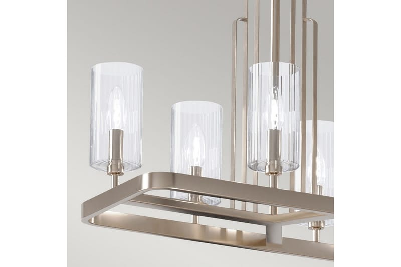 Lysekrone Kichler Kimrose 1137x449x325 mm, Polert nikkel - 1137x449x325 mm, Polert nikkel - Belysning - Innendørsbelysning & Lamper - Taklampe - Krystallkrone & takkrone