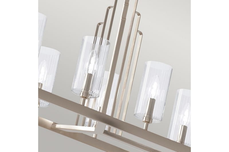 Lysekrone Kichler Kimrose 1137x449x325 mm, Polert nikkel - 1137x449x325 mm, Polert nikkel - Belysning - Innendørsbelysning & Lamper - Taklampe - Krystallkrone & takkrone