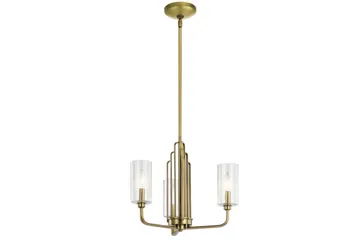 Lysekrone Kichler Kimrose 374x459 mm, Børstet naturlig messing