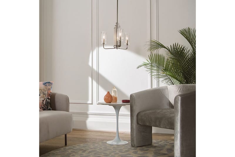 Lysekrone Kichler Kimrose 374x459 mm, Polert nikkel - 374x459 mm, Polert nikkel - Belysning - Innendørsbelysning & Lamper - Taklampe - Krystallkrone & takkrone