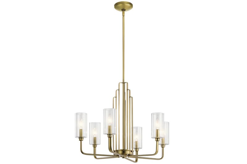 Lysekrone Kichler Kimrose 526x686 mm, Børstet naturlig messing - 526x686 mm, Børstet naturlig messing - Belysning - Innendørsbelysning & Lamper - Taklampe - Krystallkrone & takkrone