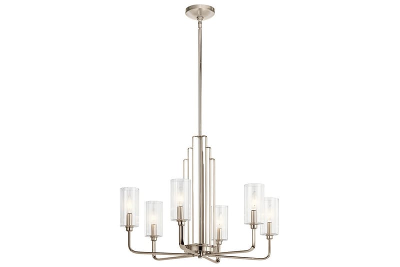 Lysekrone Kichler Kimrose 526x686 mm, Polert nikkel - 526x686 mm, Polert nikkel - Belysning - Innendørsbelysning & Lamper - Taklampe - Krystallkrone & takkrone
