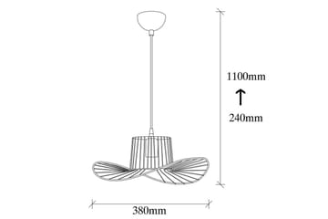 Lysekrone Majrulato Svart - Diameter: 38 cm - Belysning - Innendørsbelysning & Lamper - Taklampe - Pendellamper & Hengelamper