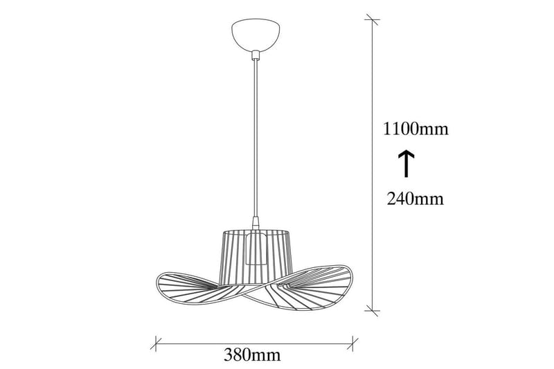 Lysekrone Majrulato Svart - Diameter: 38 cm - Belysning - Innendørsbelysning & Lamper - Taklampe - Pendellamper & Hengelamper