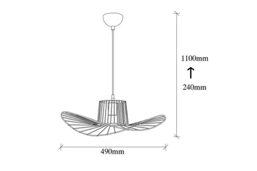 Lysekrone Majrulato Svart - Diameter: 49 cm - Belysning - Innendørsbelysning & Lamper - Taklampe - Pendellamper & Hengelamper