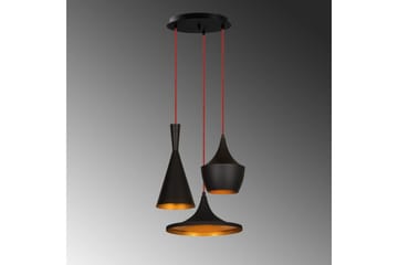 Lysekrone Mangol Sett Svart / Gull - Gull/Svart - Belysning - Innendørsbelysning & Lamper - Taklampe - Pendellamper & Hengelamper