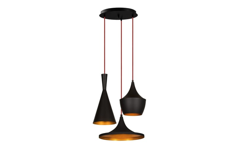 Lysekrone Mangol Sett Svart / Gull - Gull/Svart - Belysning - Innendørsbelysning & Lamper - Taklampe - Pendellamper & Hengelamper