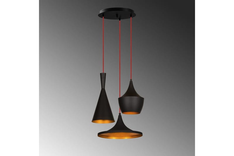 Lysekrone Mangol Sett Svart / Gull - Gull/Svart - Belysning - Innendørsbelysning & Lamper - Taklampe - Pendellamper & Hengelamper