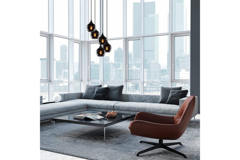 Lysekrone Røkt Fume - Mørkegrå - Belysning - Innendørsbelysning & Lamper - Taklampe - Pendellamper & Hengelamper