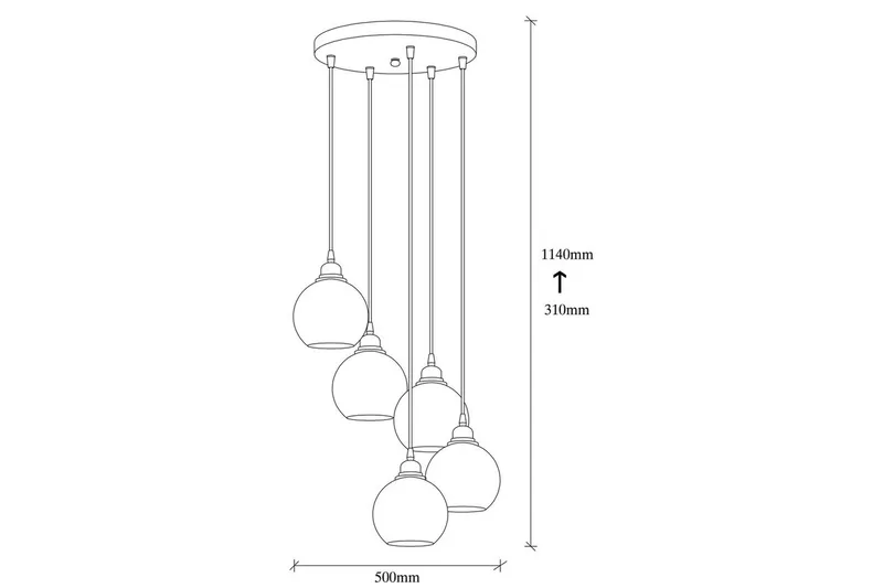 Lysekrone Røkt Fume - Mørkegrå - Belysning - Innendørsbelysning & Lamper - Taklampe - Pendellamper & Hengelamper