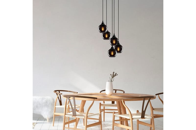 Lysekrone Røkt Fume - Mørkegrå - Belysning - Innendørsbelysning & Lamper - Taklampe - Pendellamper & Hengelamper