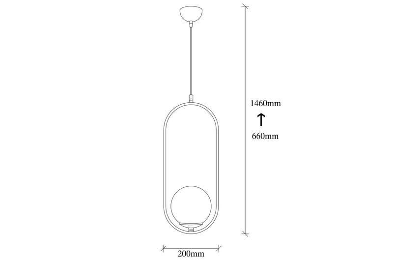 Lysekrone Ranpalt Svart / Hvit - Svart/Hvit - Belysning - Innendørsbelysning & Lamper - Taklampe - Pendellamper & Hengelamper
