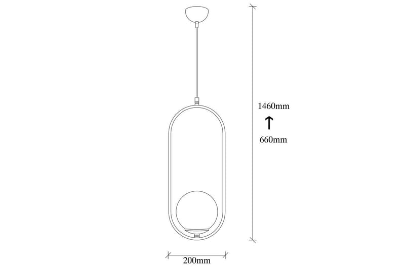 Lysekrone Ranpalt Svart / Hvit - Svart/Hvit - Belysning - Innendørsbelysning & Lamper - Taklampe - Pendellamper & Hengelamper