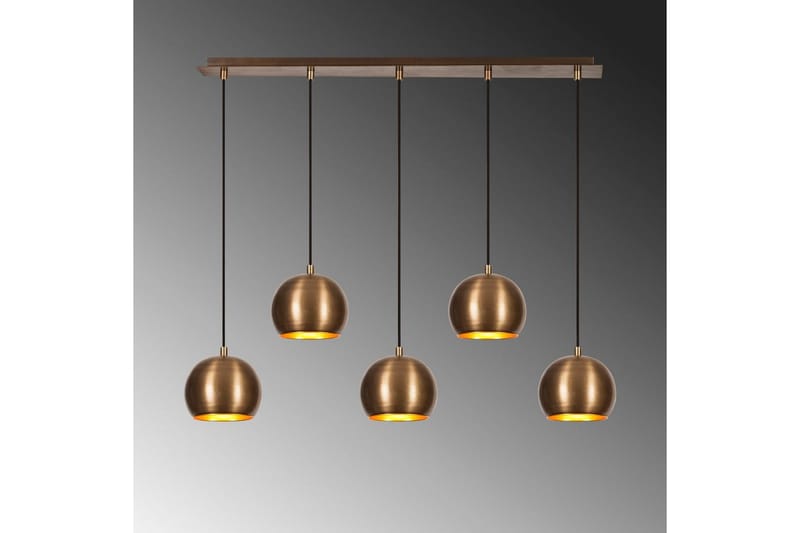 Lysekrone Rantesh Fem Vintage - Gull - Belysning - Innendørsbelysning & Lamper - Taklampe - Pendellamper & Hengelamper