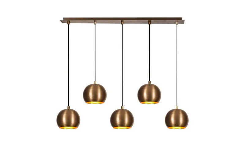 Lysekrone Rantesh Fem Vintage, Gull