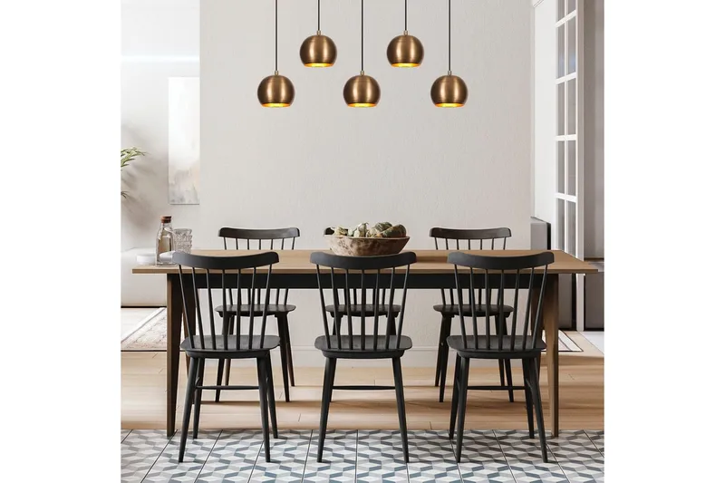 Lysekrone Rantesh Fem Vintage - Gull - Belysning - Innendørsbelysning & Lamper - Taklampe - Pendellamper & Hengelamper