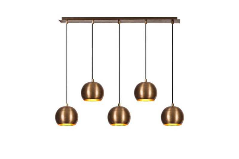 Lysekrone Rantesh Fem Vintage - Gull - Belysning - Innendørsbelysning & Lamper - Taklampe - Pendellamper & Hengelamper