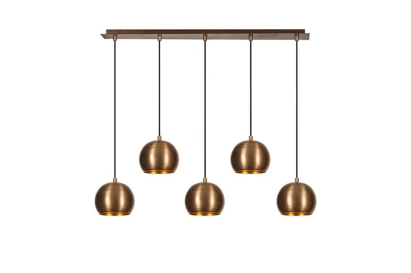 Lysekrone Rantesh Fem Vintage - Gull - Belysning - Innendørsbelysning & Lamper - Taklampe - Pendellamper & Hengelamper