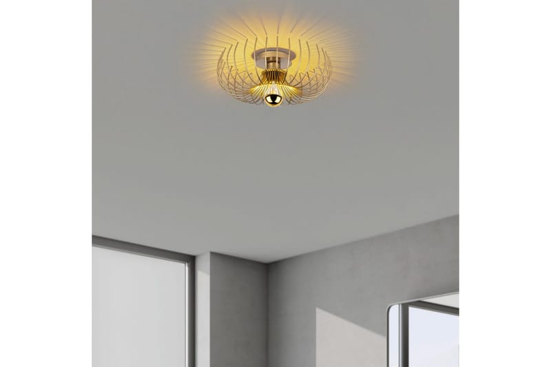 Lysekrone Sadorte gull - 36 x 36 x 12 cm - Belysning - Innendørsbelysning & Lamper - Taklampe - Plafondlampe