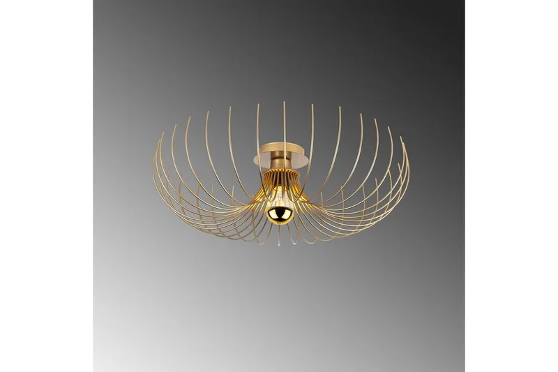 Lysekrone Sadorte gull - 56 x 56 x 16 cm - Belysning - Innendørsbelysning & Lamper - Taklampe - Plafondlampe