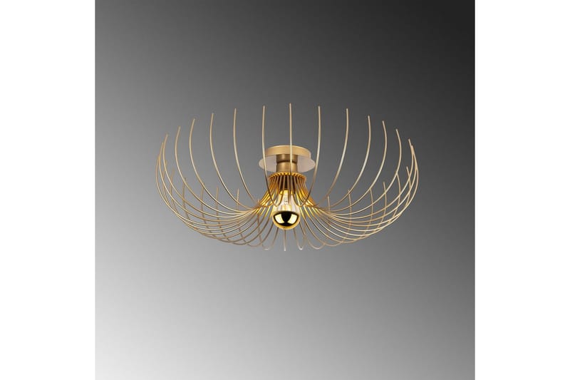 Lysekrone Sadorte gull - 56 x 56 x 16 cm - Belysning - Innendørsbelysning & Lamper - Taklampe - Plafondlampe