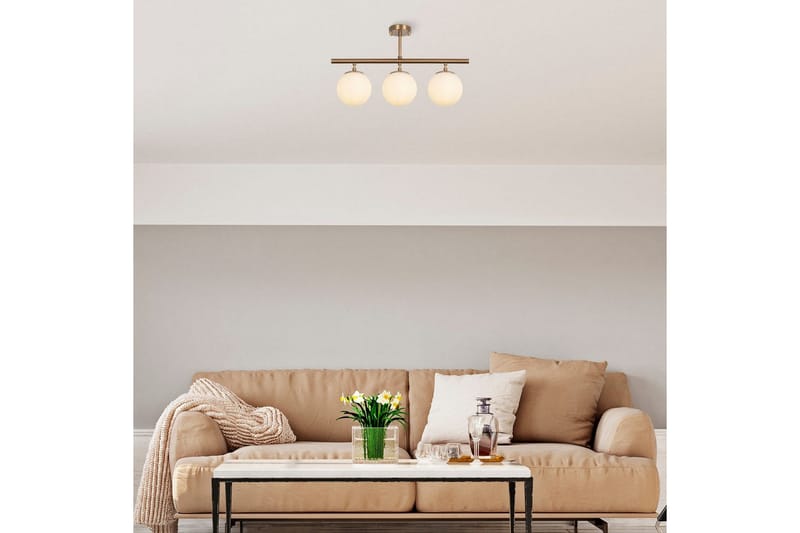 Lysekrone Sone Vintage Horisontal - Kobber - Belysning - Innendørsbelysning & Lamper - Taklampe - Pendellamper & Hengelamper