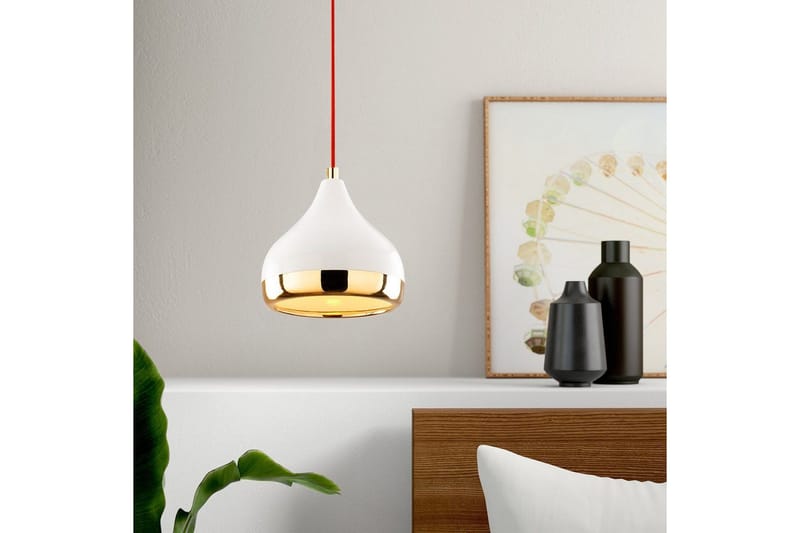 Lysekrone Sood Enkelt Hvit / Rød / Gull - Hvit / Rød / Gull - Belysning - Innendørsbelysning & Lamper - Taklampe - Pendellamper & Hengelamper