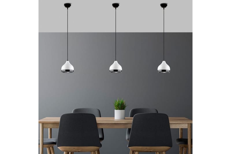 Lysekrone Sood Enkelt Hvit / Sølv - Hvit / Sølv - Belysning - Innendørsbelysning & Lamper - Taklampe - Pendellamper & Hengelamper