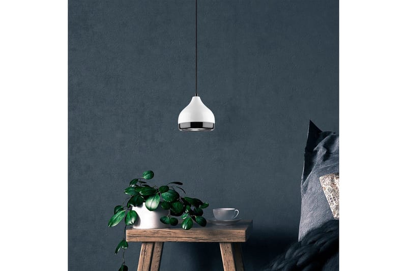 Lysekrone Sood Enkelt Hvit / Sølv - Hvit / Sølv - Belysning - Innendørsbelysning & Lamper - Taklampe - Pendellamper & Hengelamper