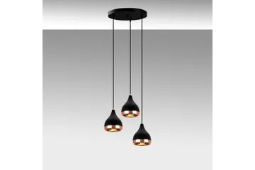 Lysekrone Soodne Svart / Kobber - Kobber/Svart - Belysning - Innendørsbelysning & Lamper - Taklampe - Pendellamper & Hengelamper