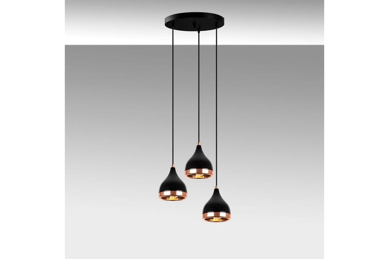 Lysekrone Soodne Svart / Kobber - Kobber/Svart - Belysning - Innendørsbelysning & Lamper - Taklampe - Pendellamper & Hengelamper