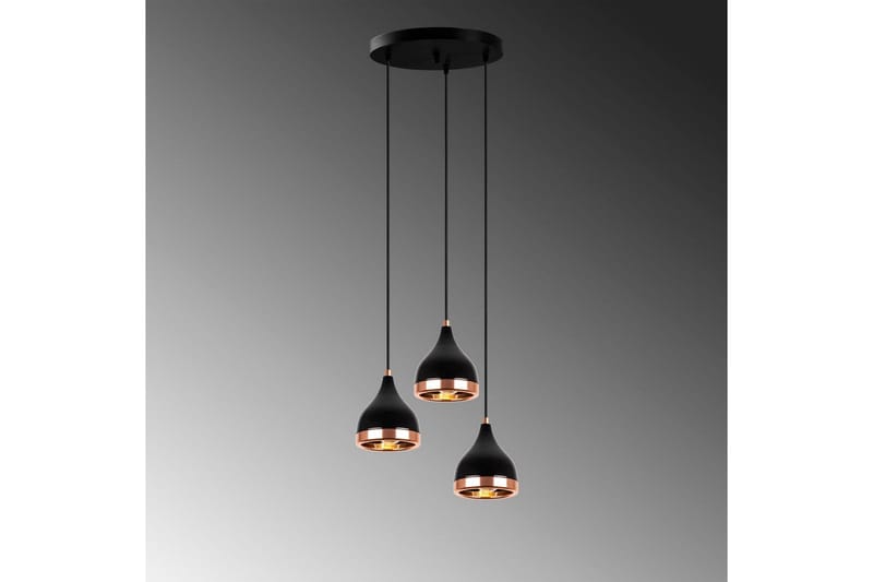 Lysekrone Soodne Svart / Kobber - Kobber/Svart - Belysning - Innendørsbelysning & Lamper - Taklampe - Pendellamper & Hengelamper