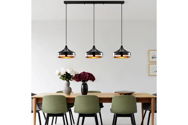 Lysekrone Soodne Svart / Kobber - Svart - Belysning - Innendørsbelysning & Lamper - Taklampe - Pendellamper & Hengelamper