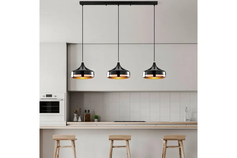 Lysekrone Soodne Svart / Kobber - Svart - Belysning - Innendørsbelysning & Lamper - Taklampe - Pendellamper & Hengelamper