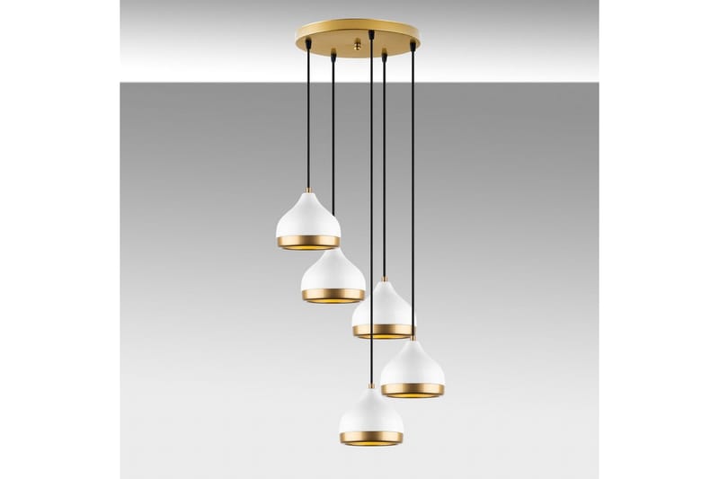 Lysekrone Soodni Fem Sirkel Hvit - Hvit - Belysning - Innendørsbelysning & Lamper - Taklampe - Pendellamper & Hengelamper