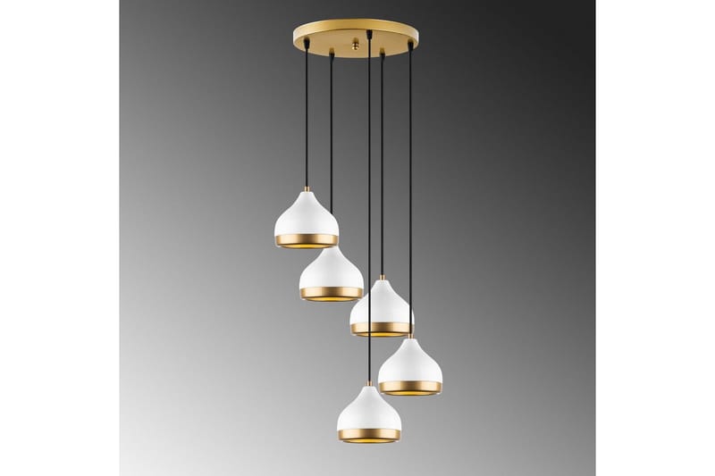 Lysekrone Soodni Fem Sirkel Hvit - Hvit - Belysning - Innendørsbelysning & Lamper - Taklampe - Pendellamper & Hengelamper