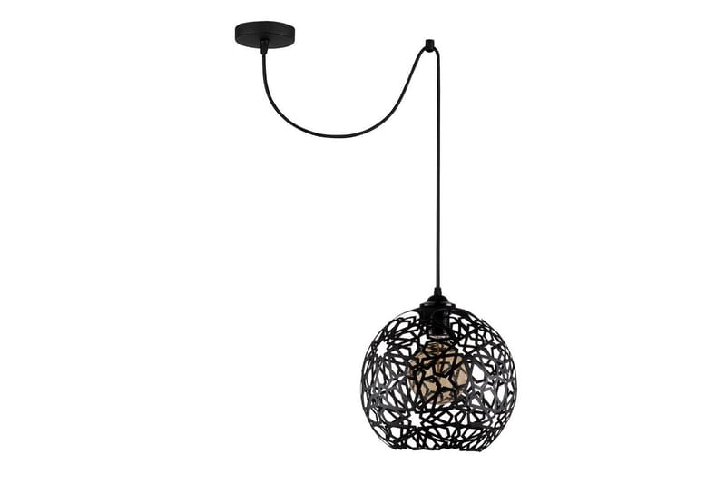 Lysekrone Sourab Svart - Svart - Belysning - Innendørsbelysning & Lamper - Taklampe - Pendellamper & Hengelamper