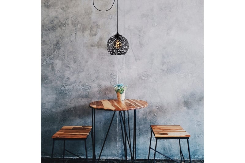 Lysekrone Sourab Svart - Svart - Belysning - Innendørsbelysning & Lamper - Taklampe - Pendellamper & Hengelamper