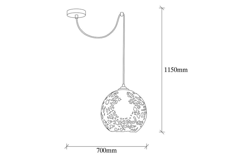 Lysekrone Sourab Svart - Svart - Belysning - Innendørsbelysning & Lamper - Taklampe - Pendellamper & Hengelamper