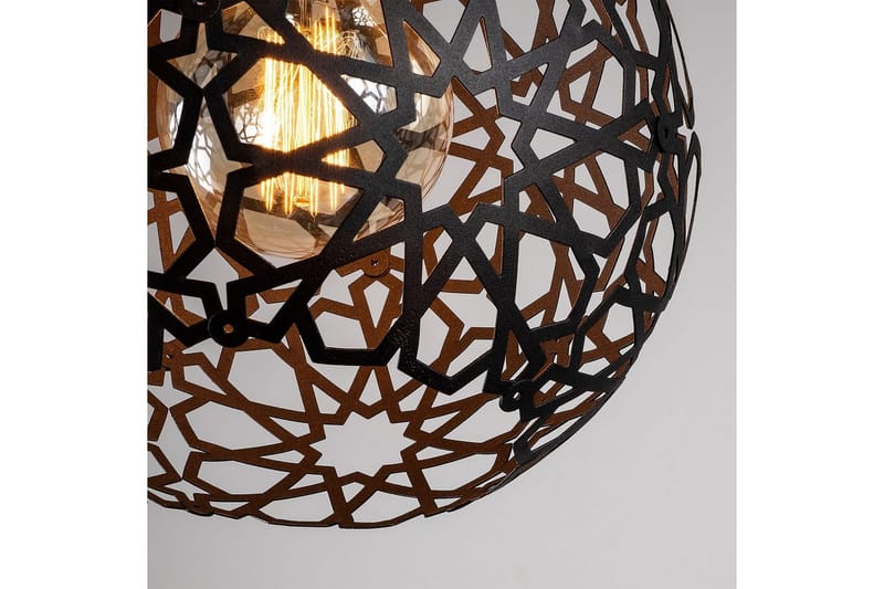 Lysekrone Sourab Svart - Svart - Belysning - Innendørsbelysning & Lamper - Taklampe - Pendellamper & Hengelamper