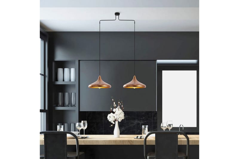 Lysekrone Subesh To Stykker Antikk - Antikk - Belysning - Innendørsbelysning & Lamper - Taklampe - Pendellamper & Hengelamper