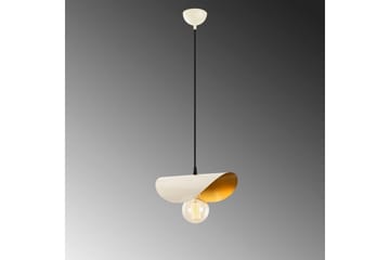 Lysekrone Sugana Kurvet Hvit / Gull - Hvit / Gull - Belysning - Innendørsbelysning & Lamper - Taklampe - Pendellamper & Hengelamper