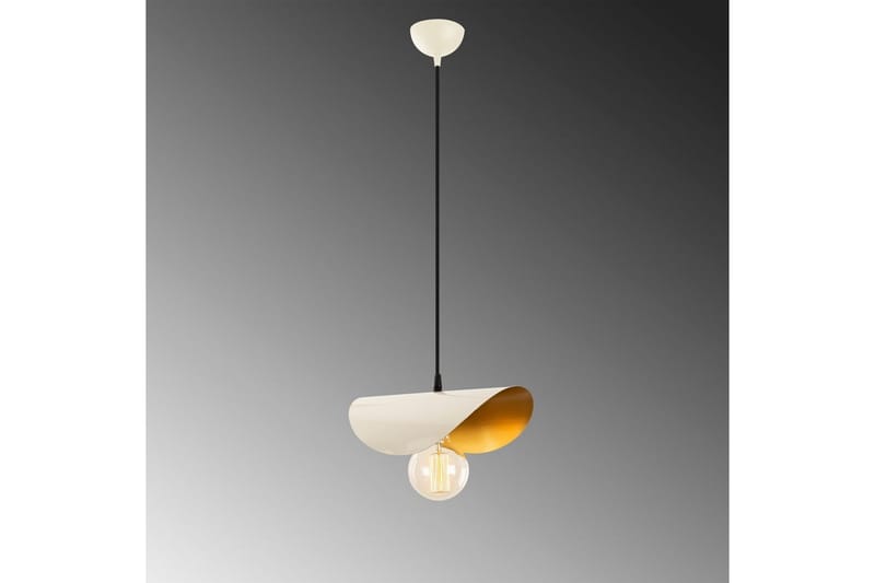 Lysekrone Sugana Kurvet Hvit / Gull - Hvit / Gull - Belysning - Innendørsbelysning & Lamper - Taklampe - Pendellamper & Hengelamper