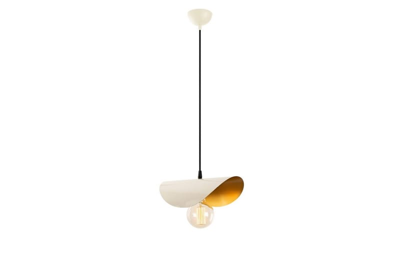 Lysekrone Sugana Kurvet Hvit / Gull - Hvit / Gull - Belysning - Innendørsbelysning & Lamper - Taklampe - Pendellamper & Hengelamper